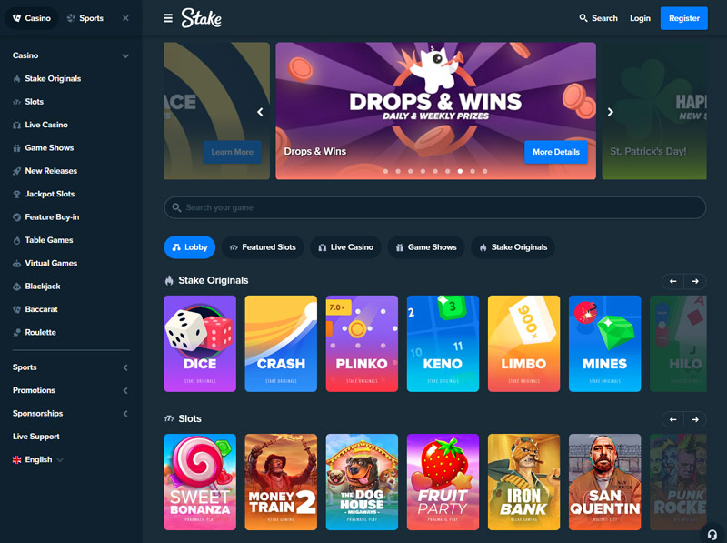 stake-casino-website-navigation